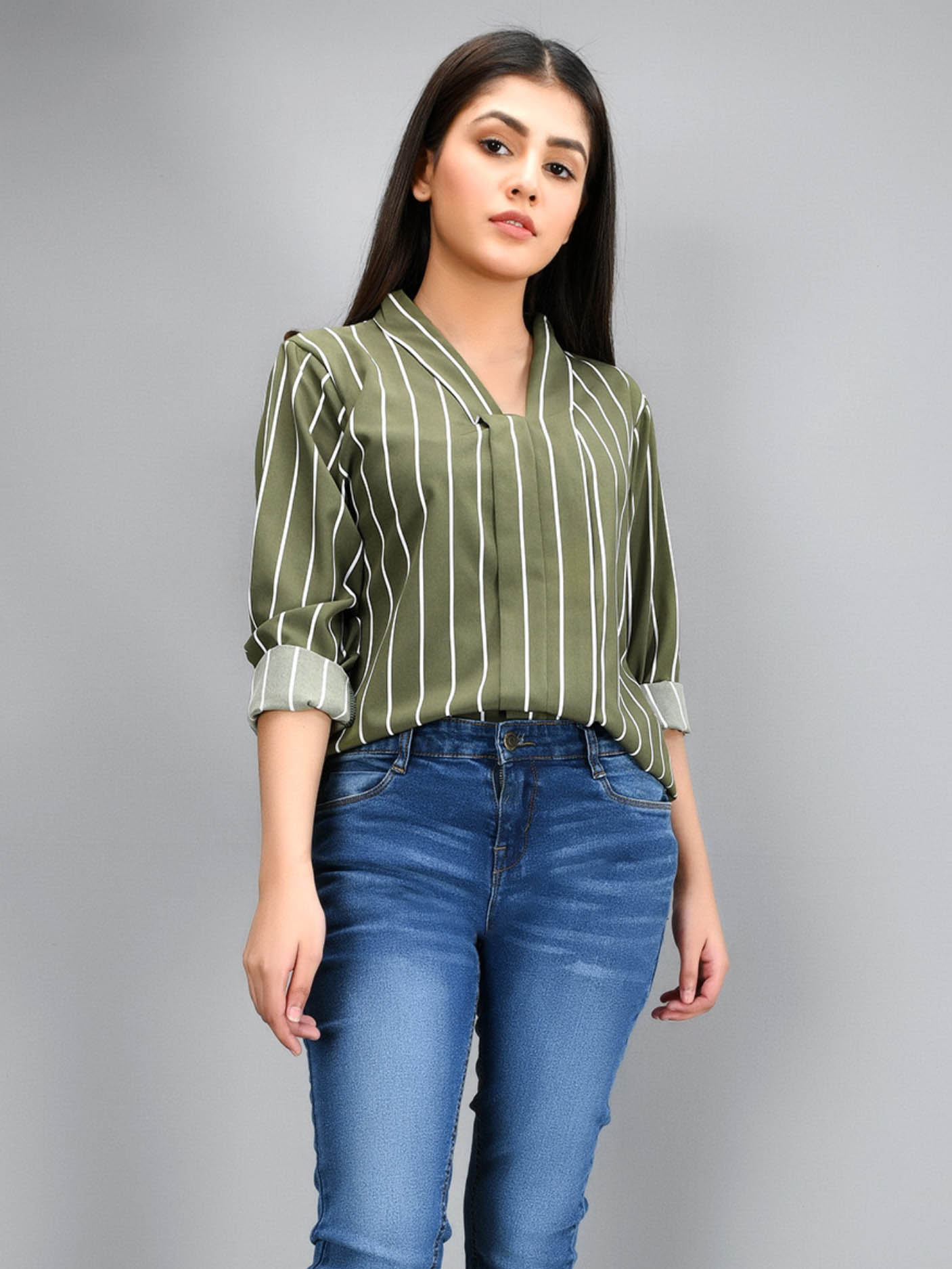 Striped Shirt - Green