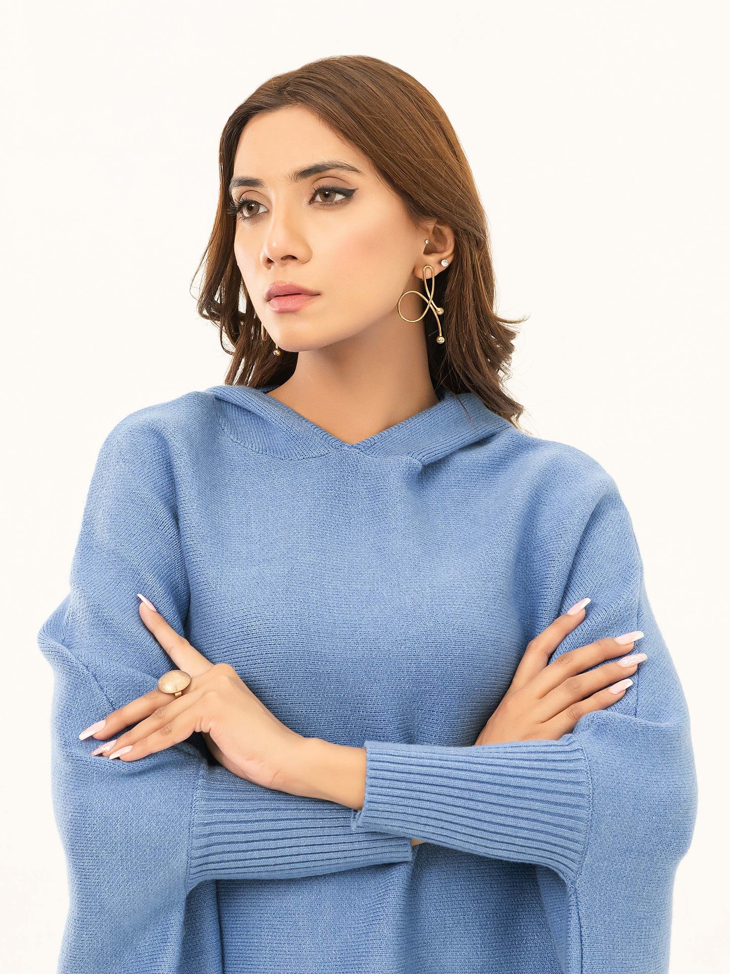 Hooded Batwing Sweater