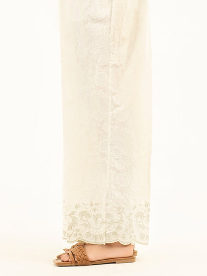 Embroidered Cambric Trousers (Pret)