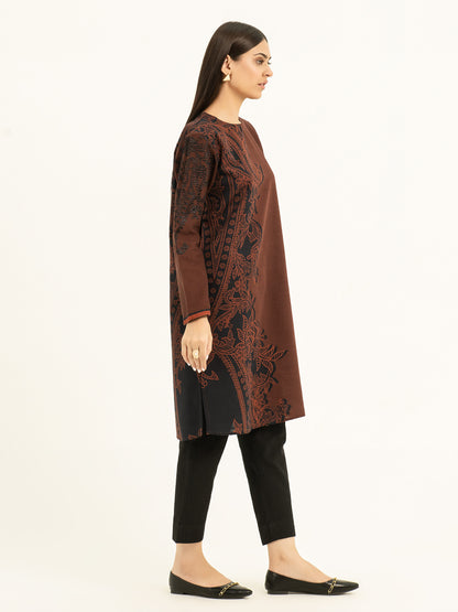 Khaddar Shirt-Embroidered (Pret)