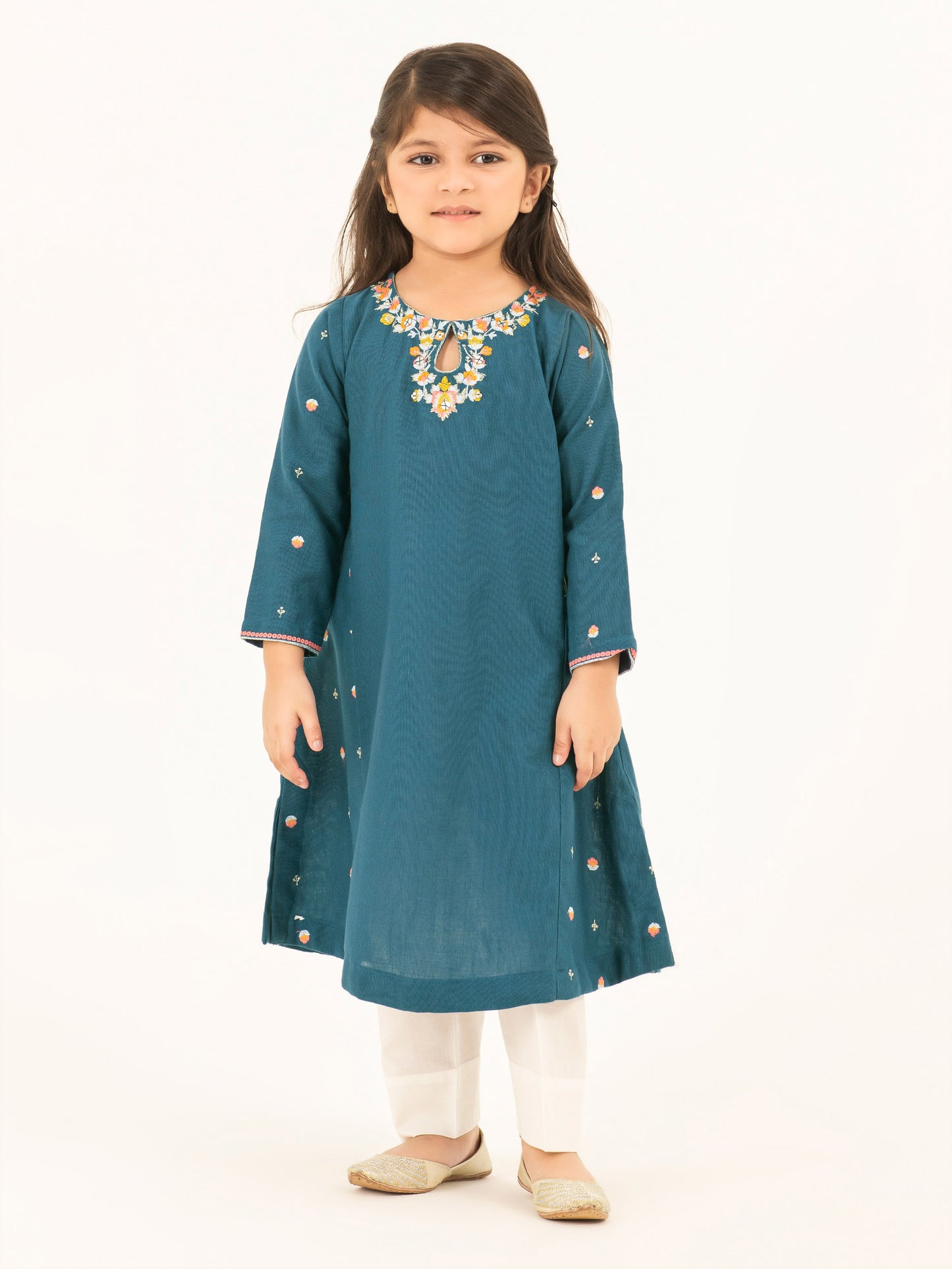 Khaddar Shirt-Embroidered (Pret)