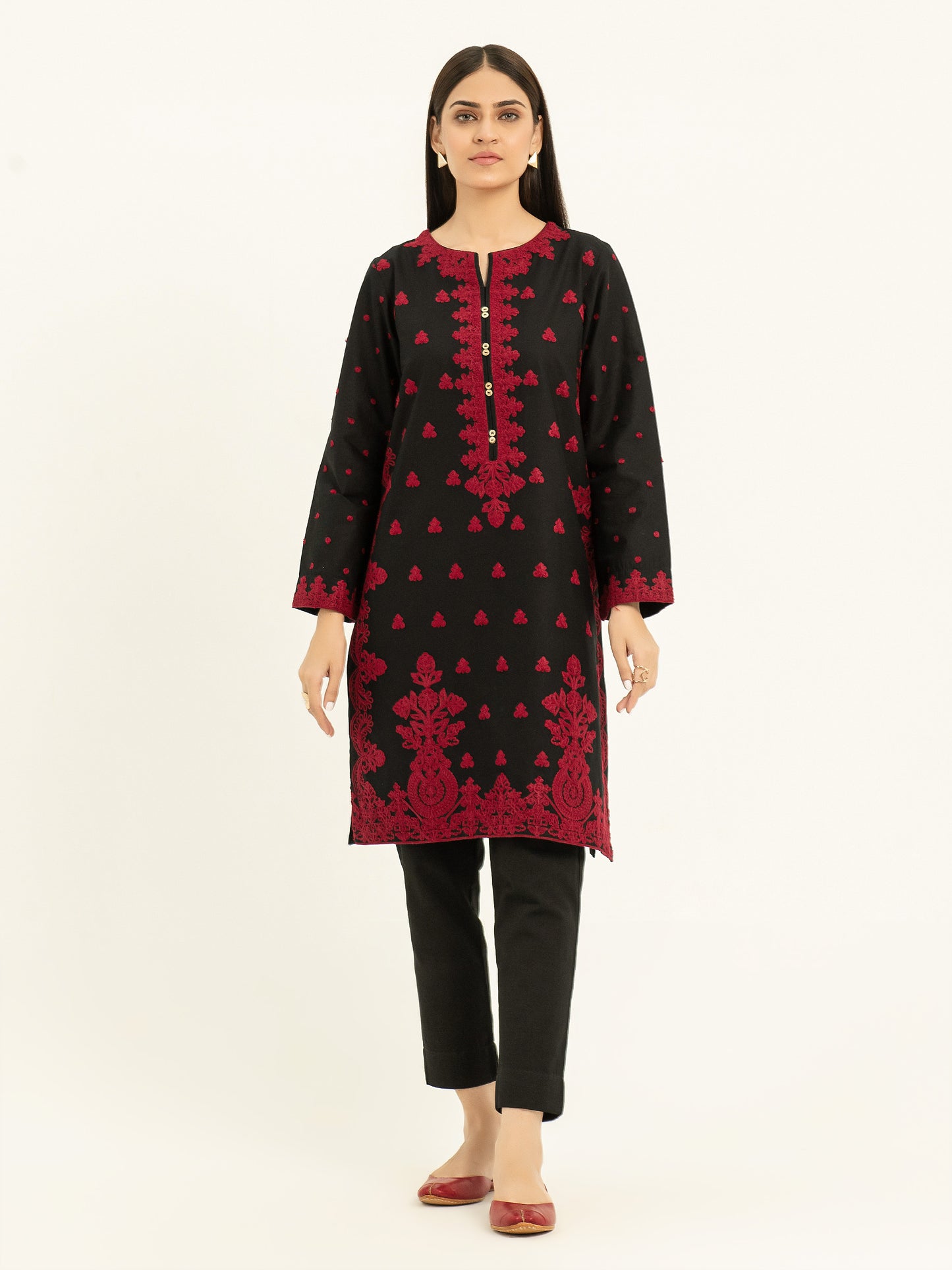Winter Cotton Shirt-Embroidered (Pret)