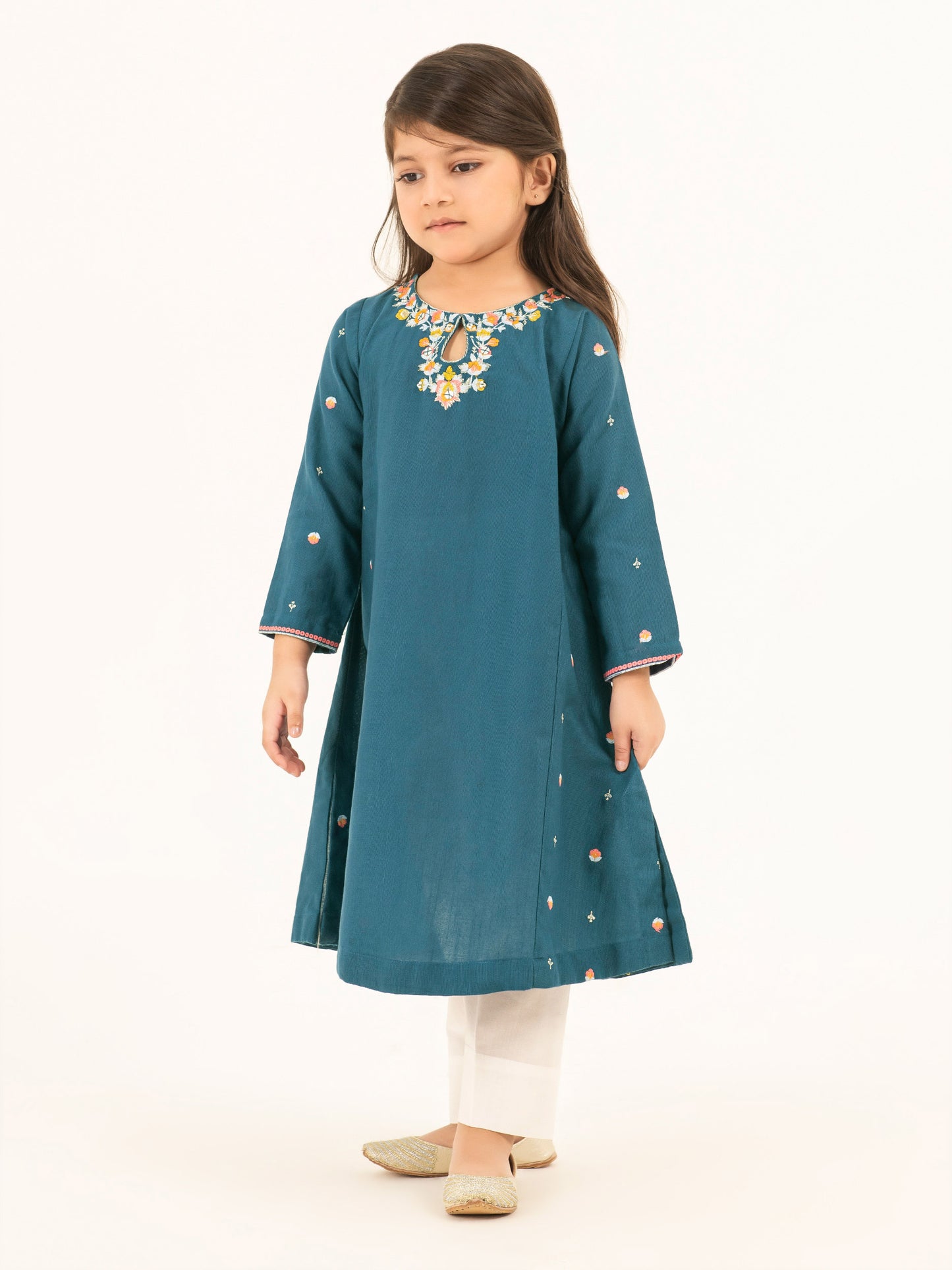 Khaddar Shirt-Embroidered (Pret)