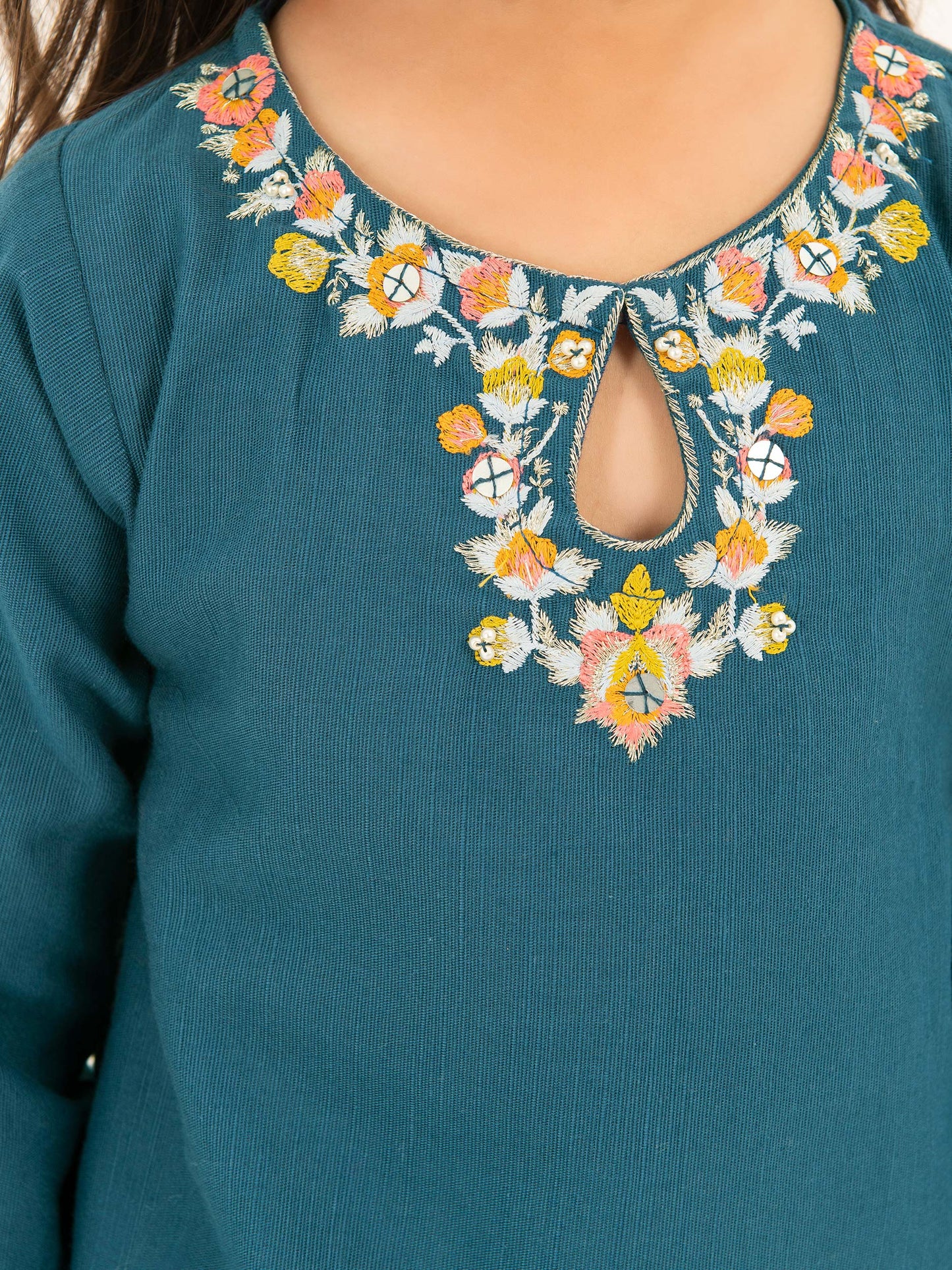 Khaddar Shirt-Embroidered (Pret)