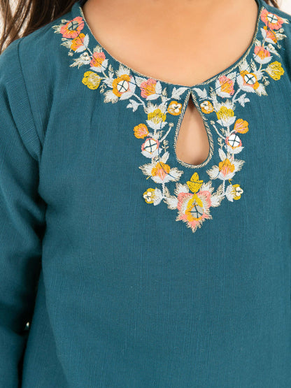 Khaddar Shirt-Embroidered (Pret)