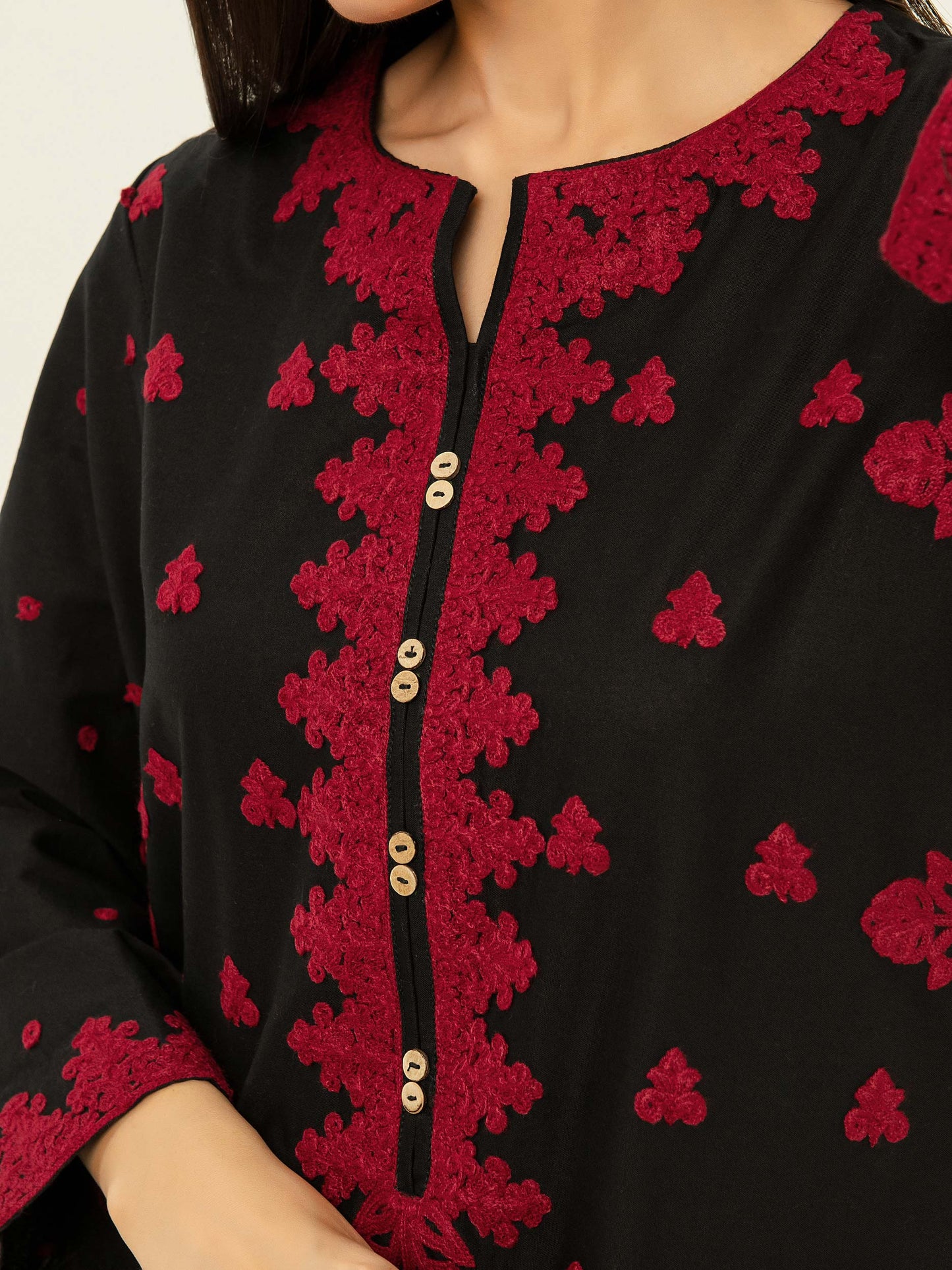 Winter Cotton Shirt-Embroidered (Pret)