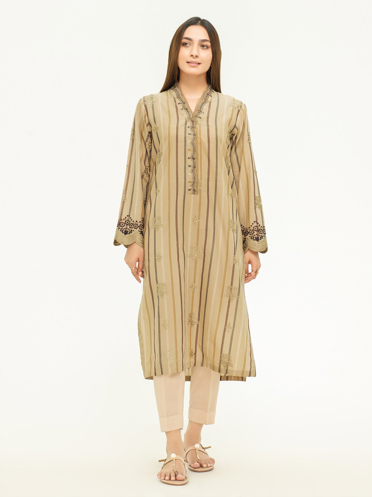 Embroidered Yarn Dyed Shirt