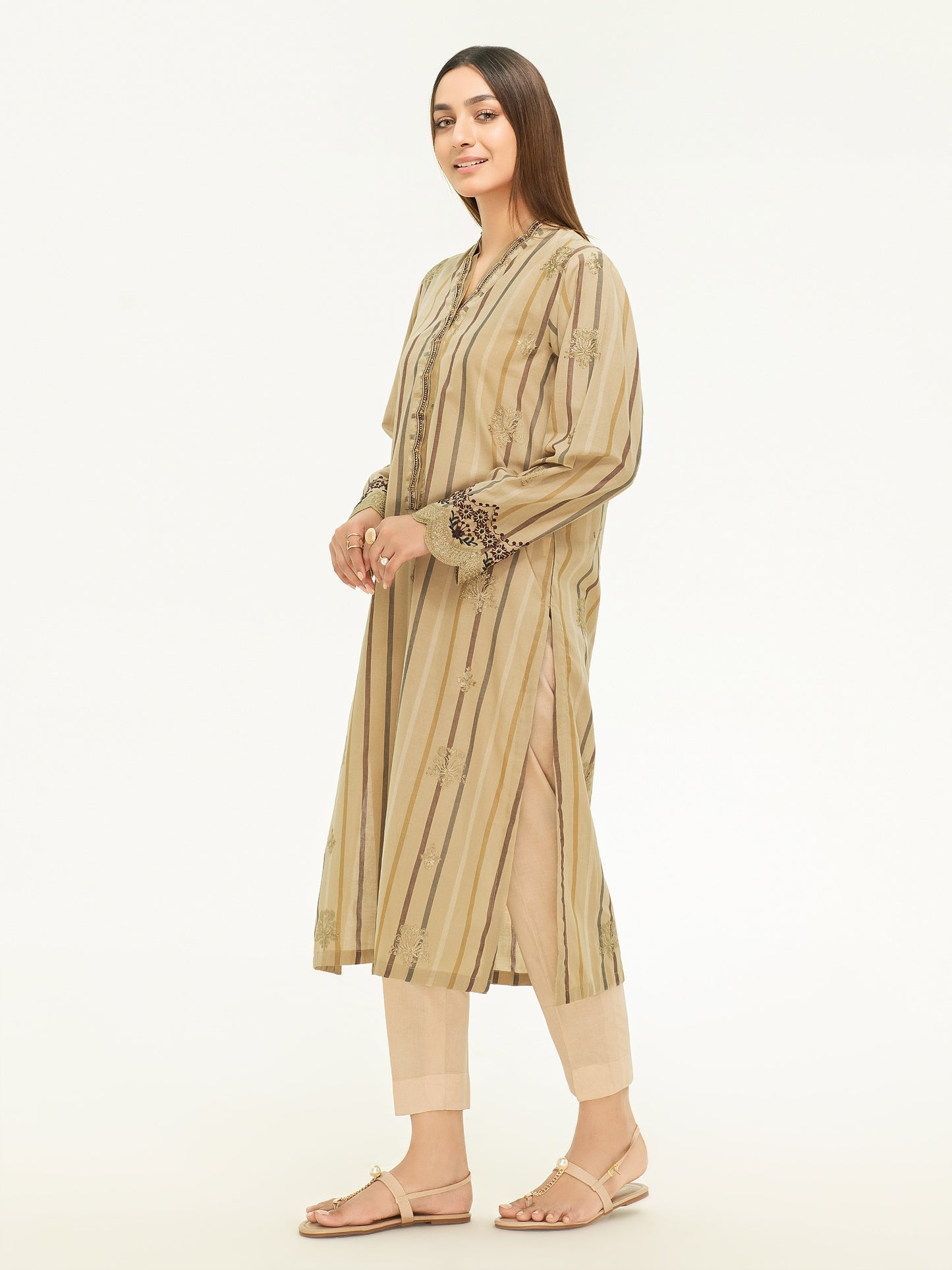 Embroidered Yarn Dyed Shirt