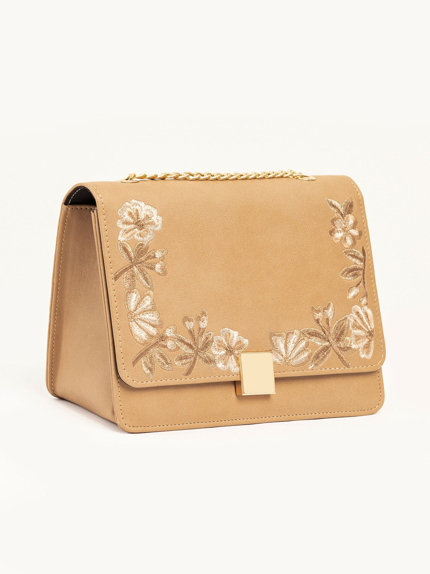 Floral Embroidered Handbag