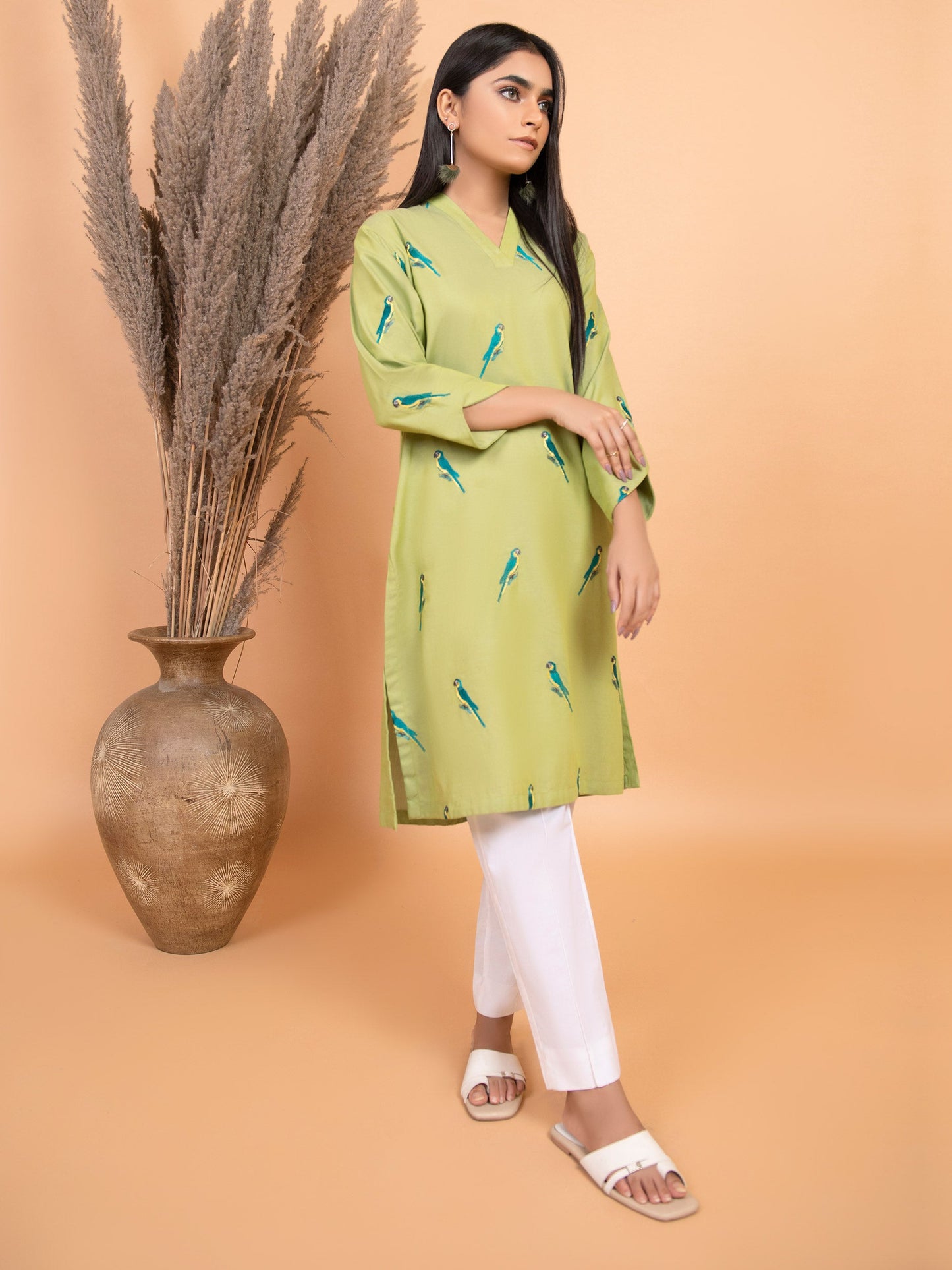 Yarn Dyed Shirt-Embroidered (Pret)