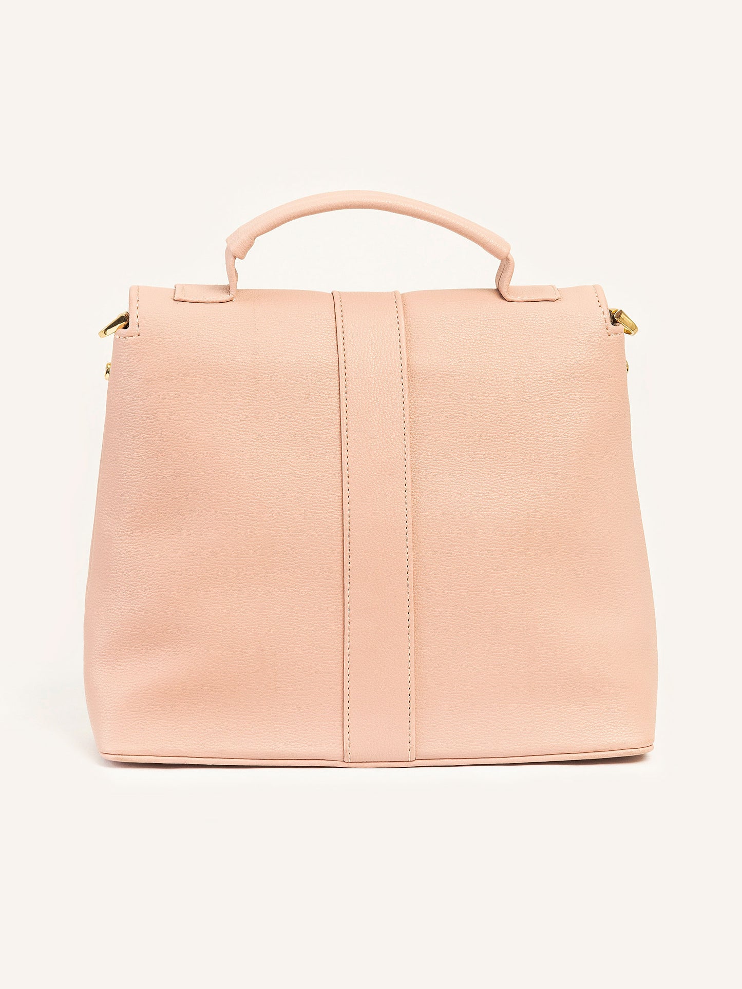 Handbag With Buckle Embellishment