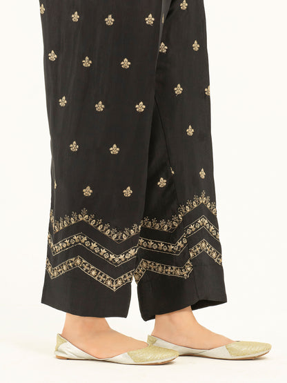 Embroidered Silk Trousers