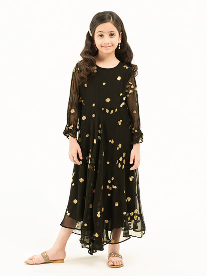 Embellished Chiffon Frock