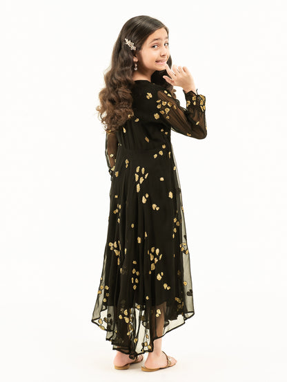 Embellished Chiffon Frock