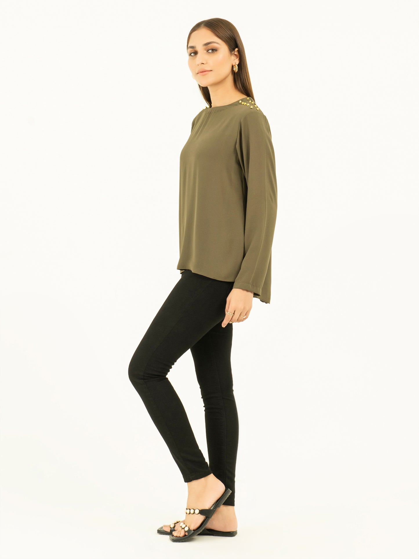 Embellished Grip Top