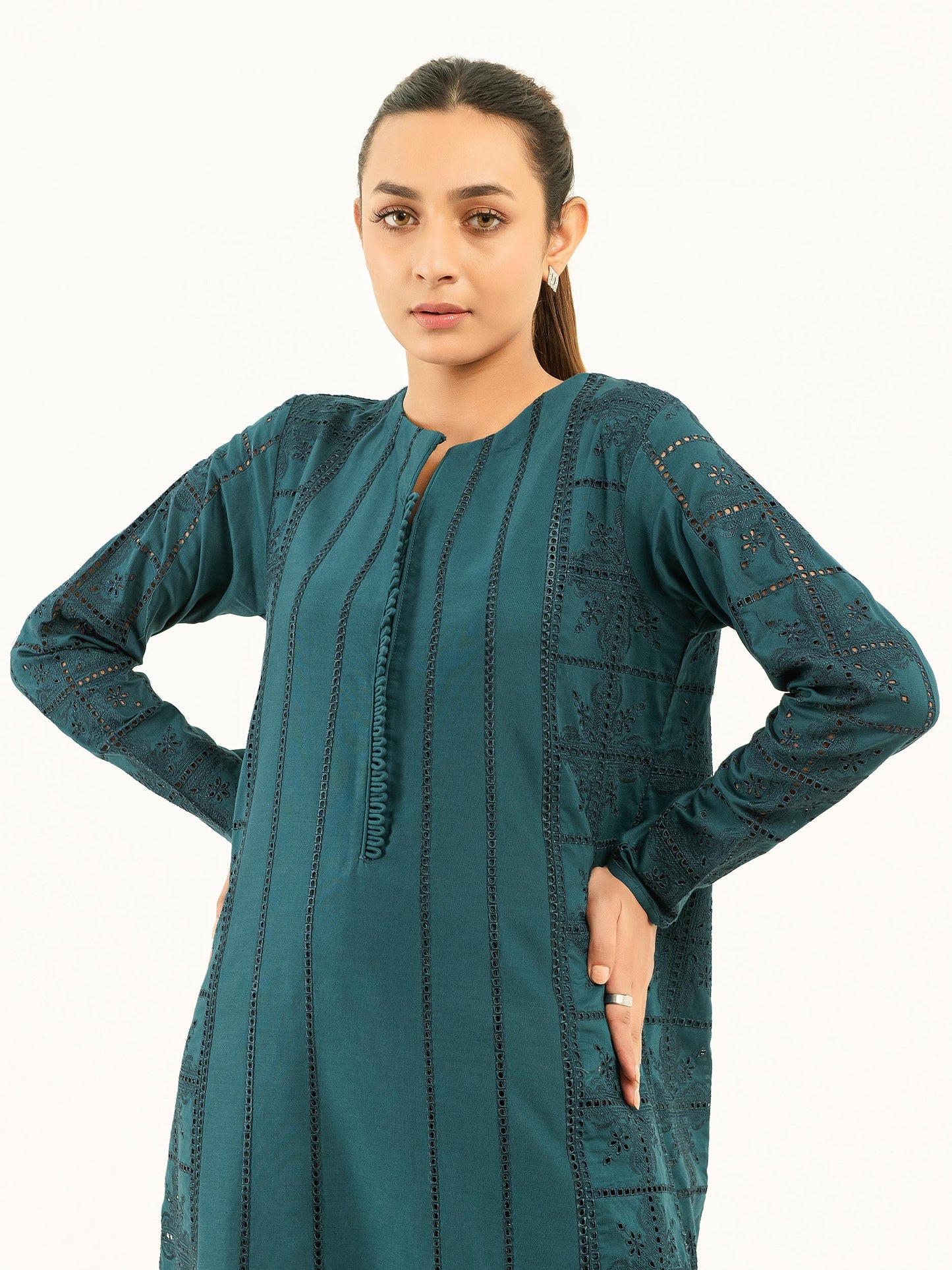 Winter Cotton Shirt-Embroidered (Pret)