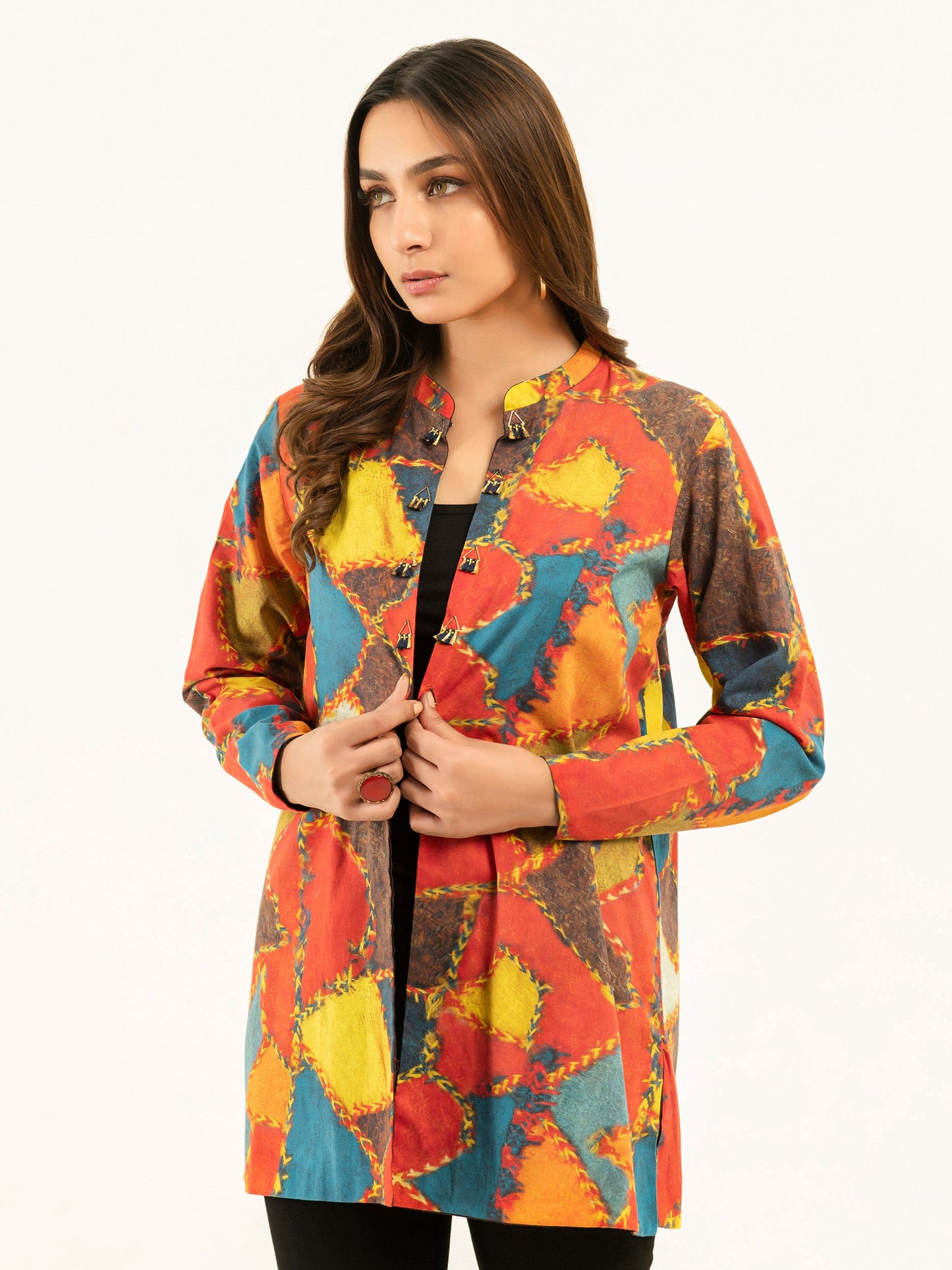Printed Winter Cotton Cardigan