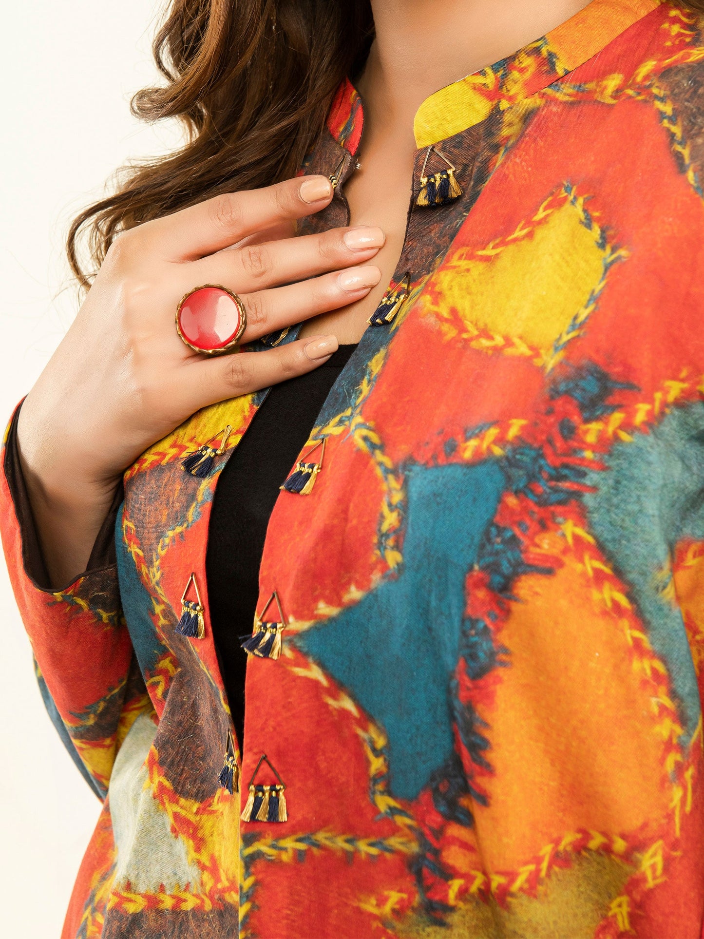 Printed Winter Cotton Cardigan