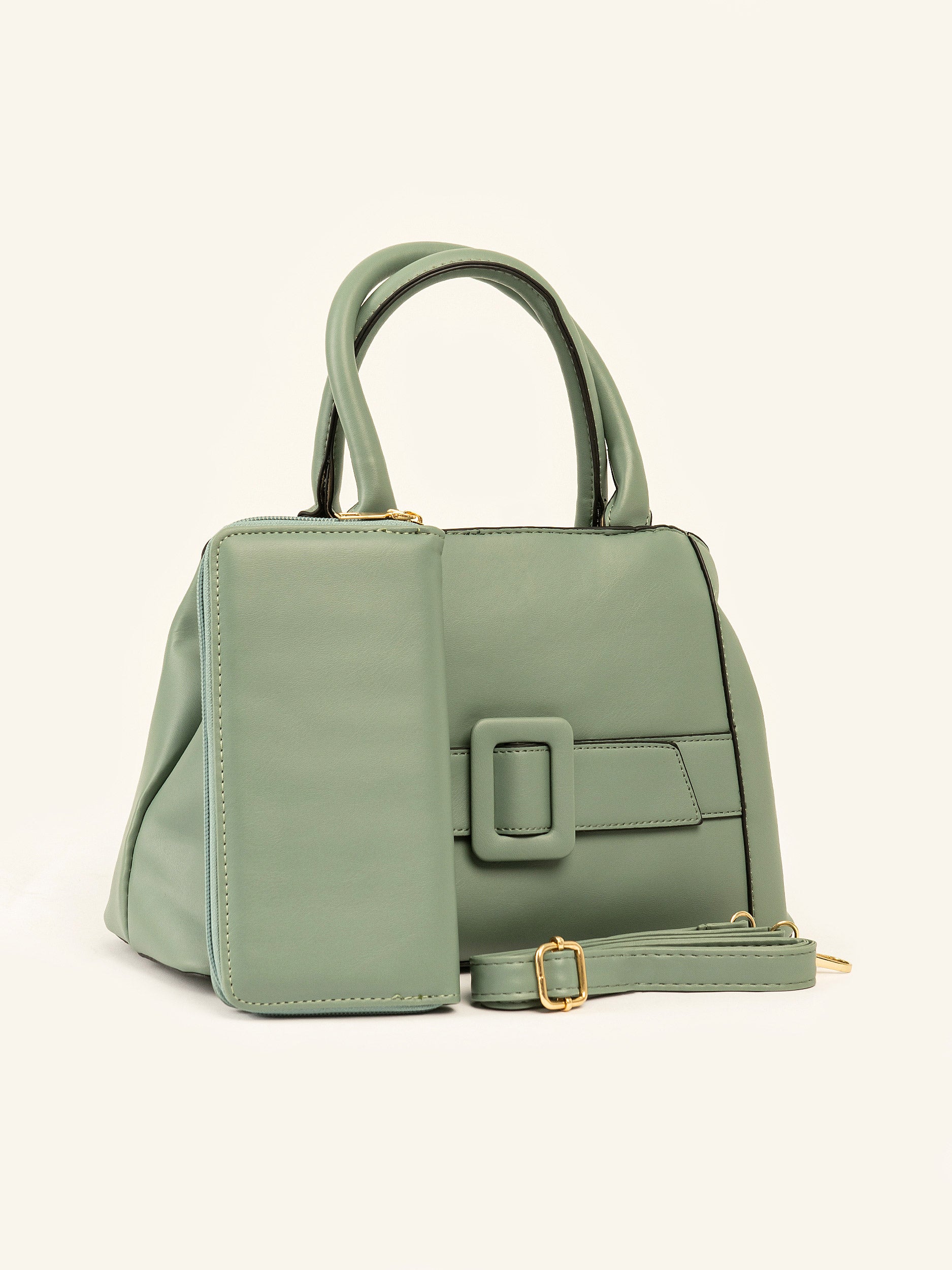 Buckled Strap Handbag – Limelightpk