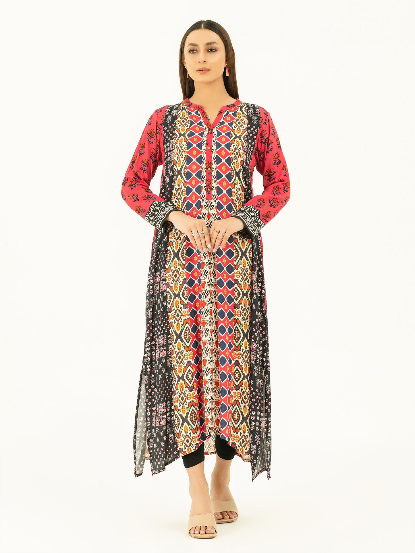 Linen Shirt-Printed (Pret)