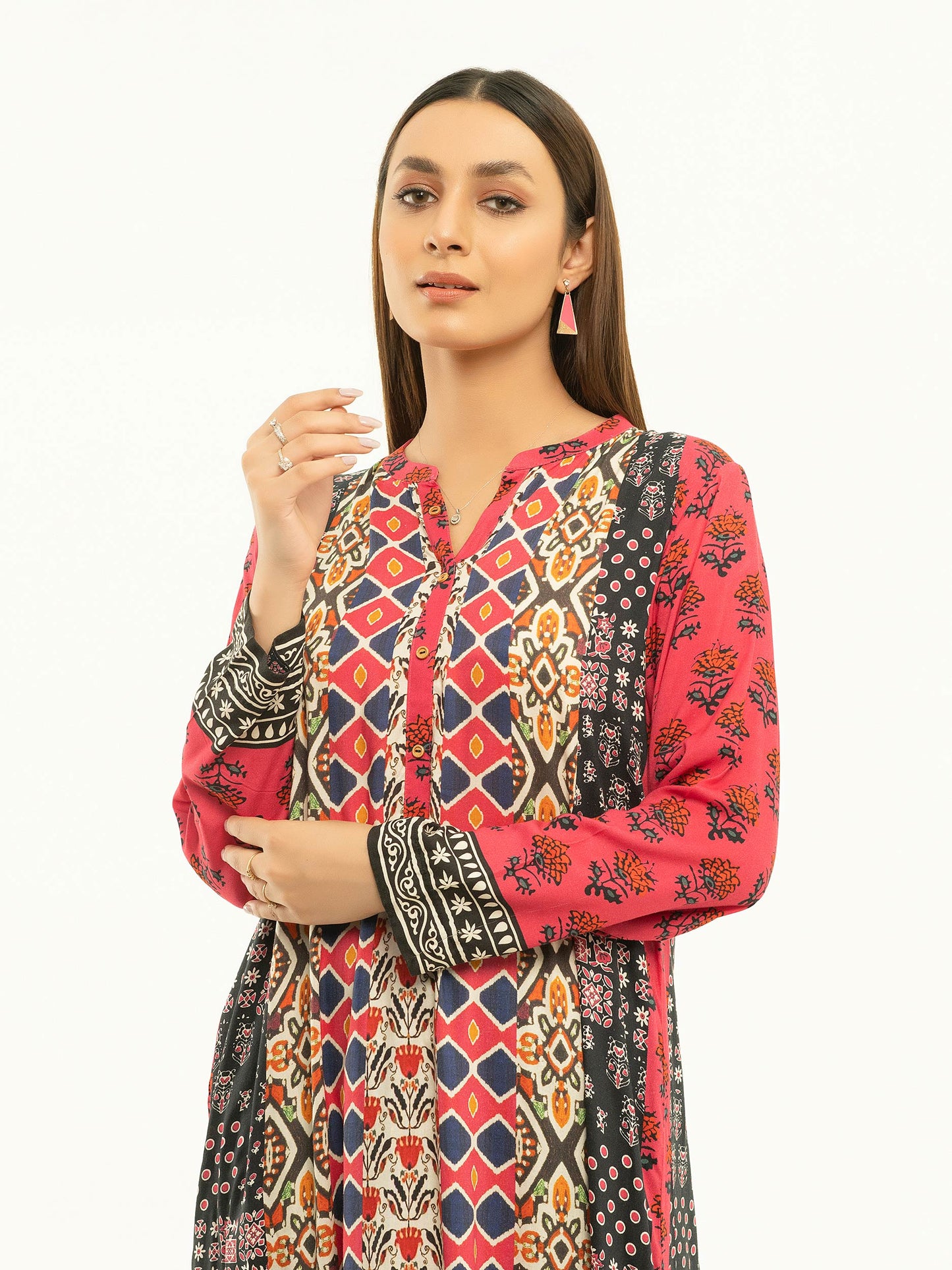 Linen Shirt-Printed (Pret)