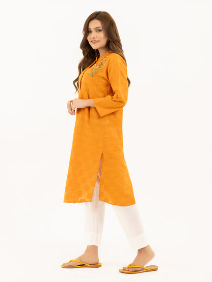 Jacquard Shirt-Embroidered (Pret)