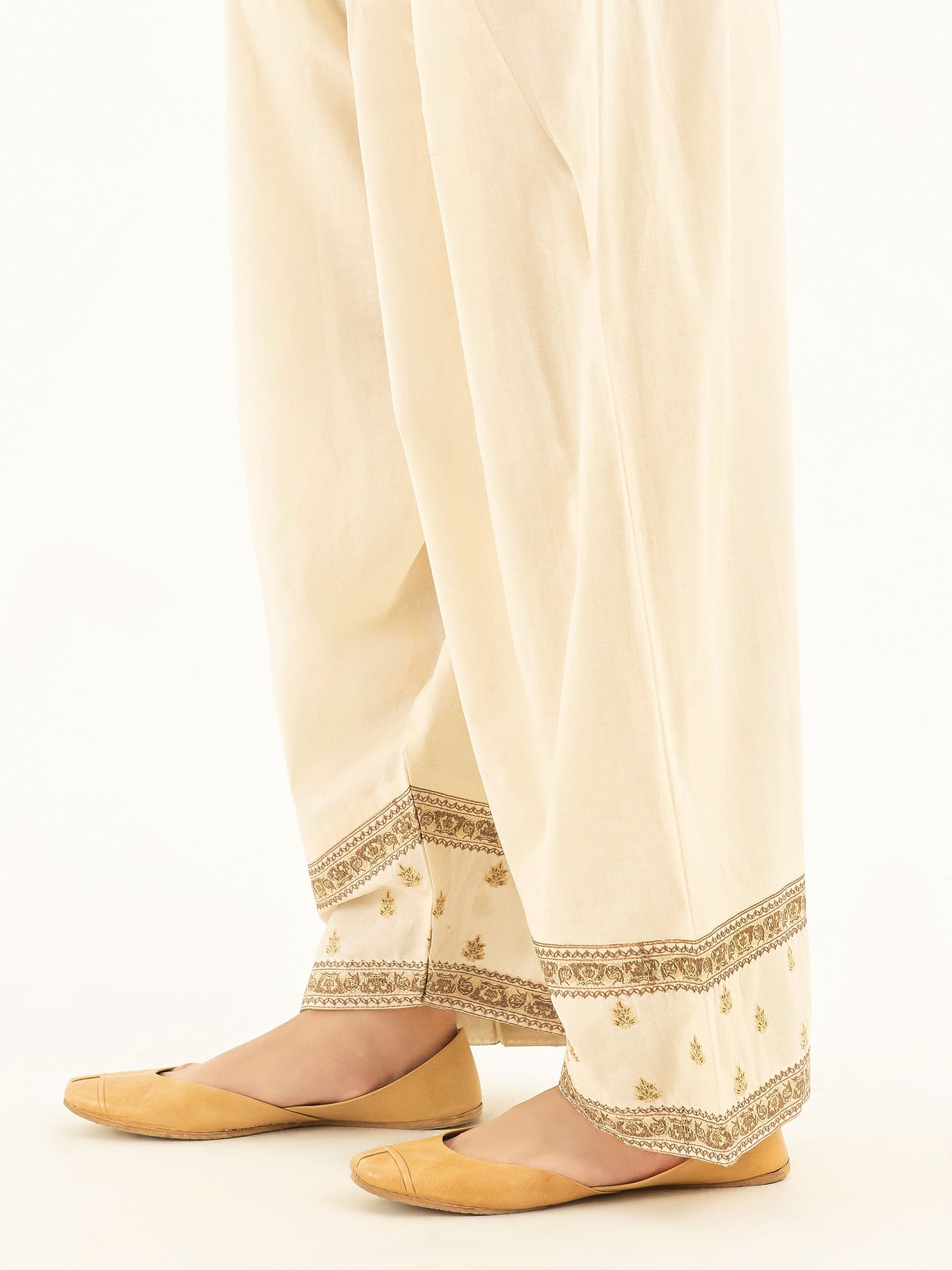 Embroidered Cambric Shalwar