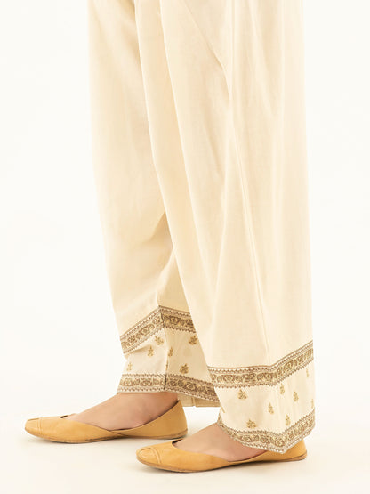 Embroidered Cambric Shalwar