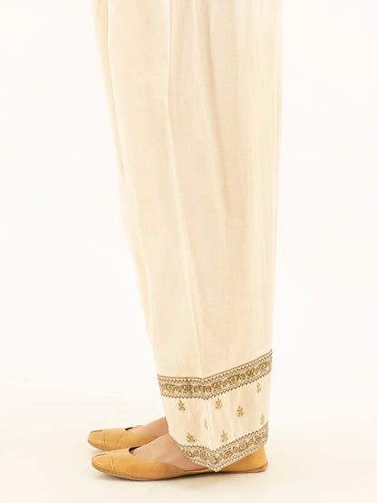 Embroidered Cambric Shalwar