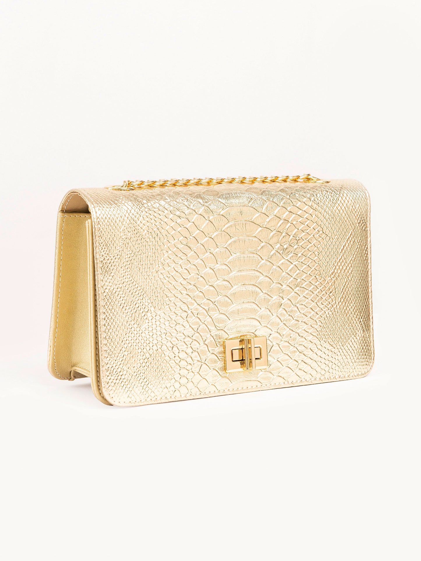 Glossy Textured Handbag
