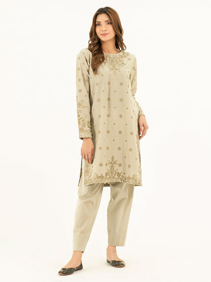 2 Piece Winter Cotton Suit-Embroidered (Pret)