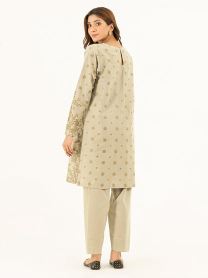 2 Piece Winter Cotton Suit-Embroidered (Pret)