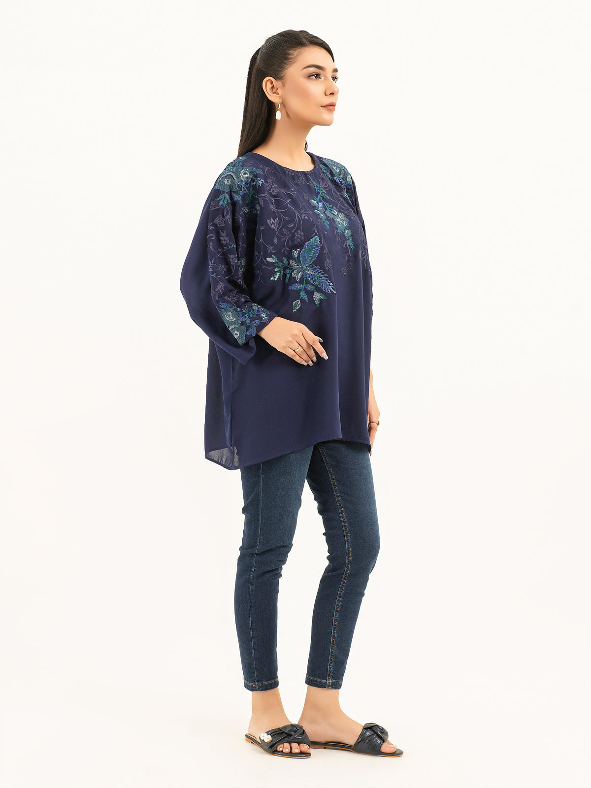 Embroidered Grip Kurti