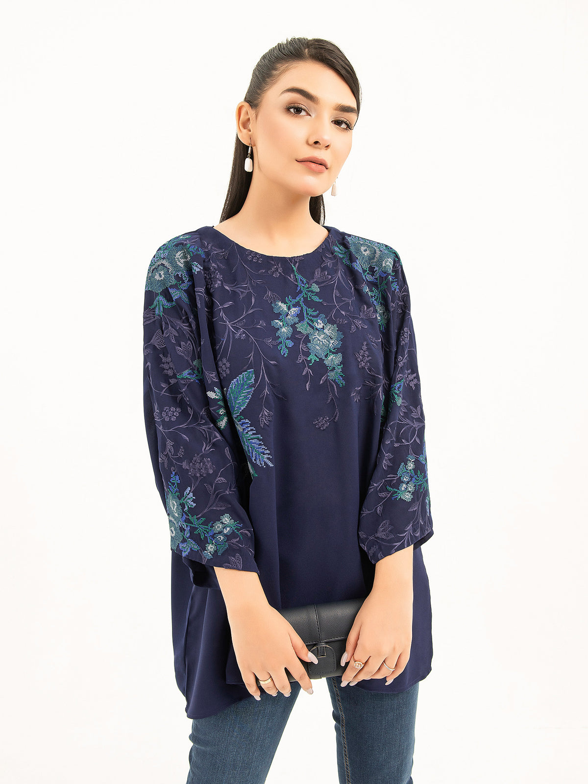 Embroidered Grip Kurti
