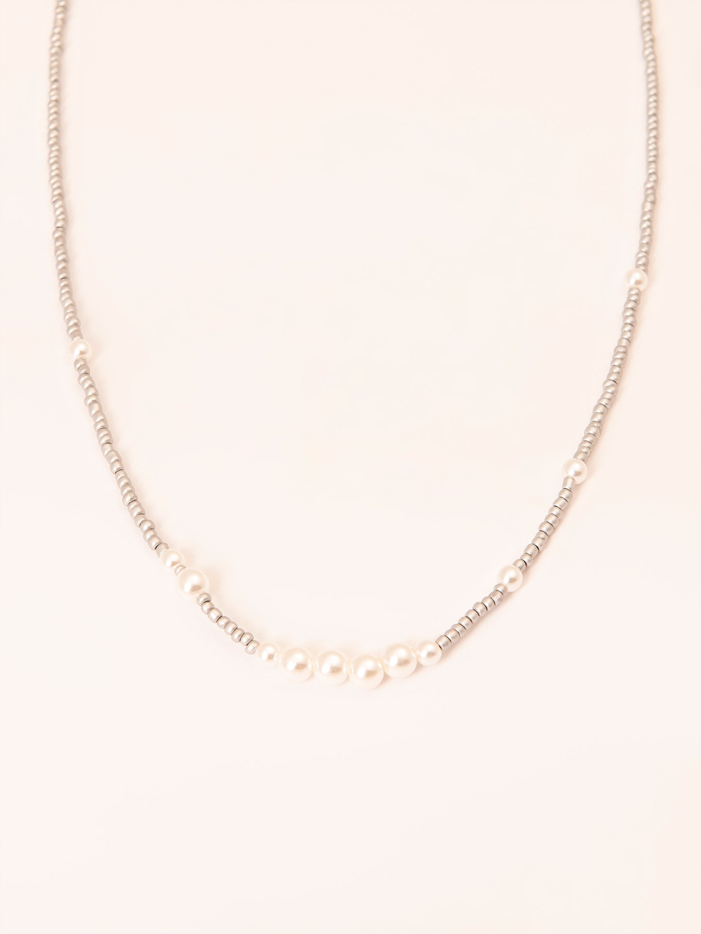 Silver Pearl Necklace