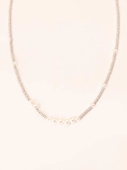 Silver Pearl Necklace