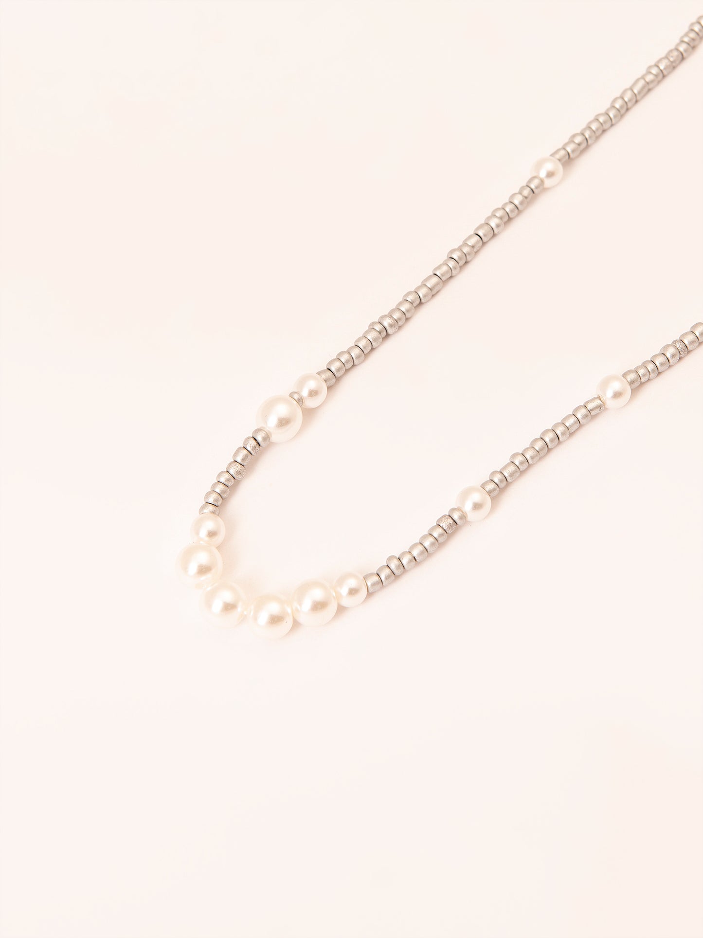 Silver Pearl Necklace