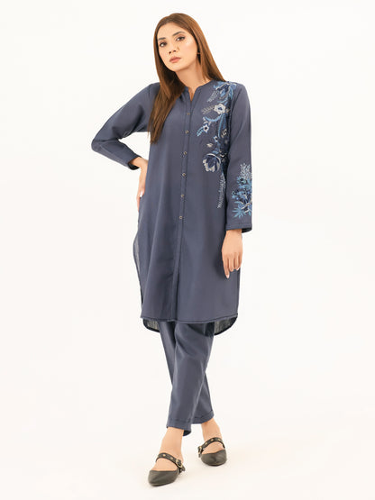 2 Piece Khaddar Suit-Embroidered (Pret)