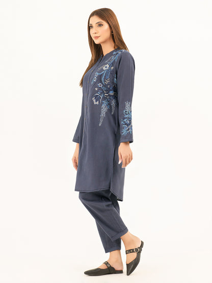 2 Piece Khaddar Suit-Embroidered (Pret)