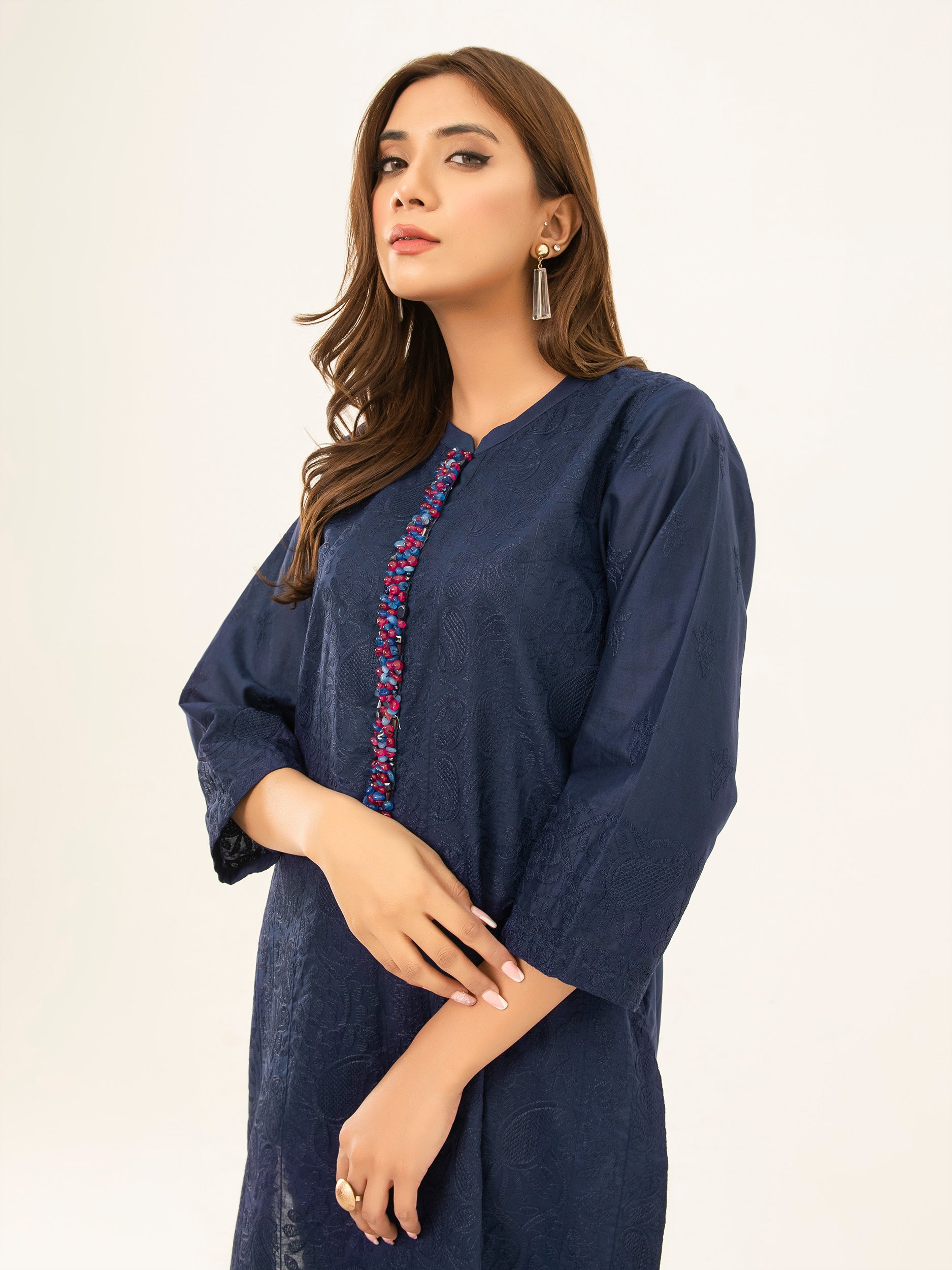 Cambric Shirt-Embroidered (Pret) – Limelightpk