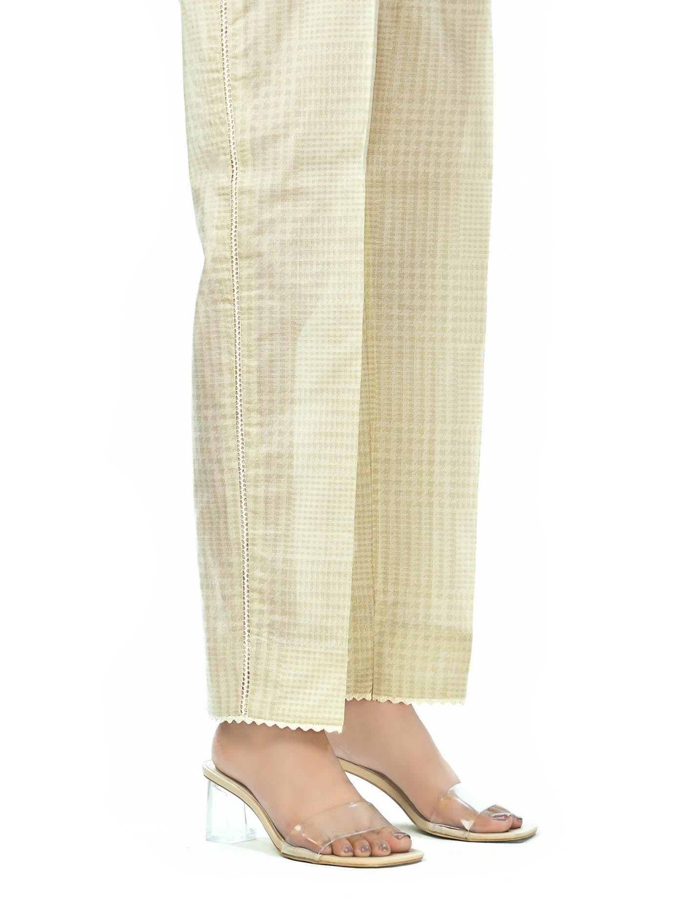 Embroidered cambric pants