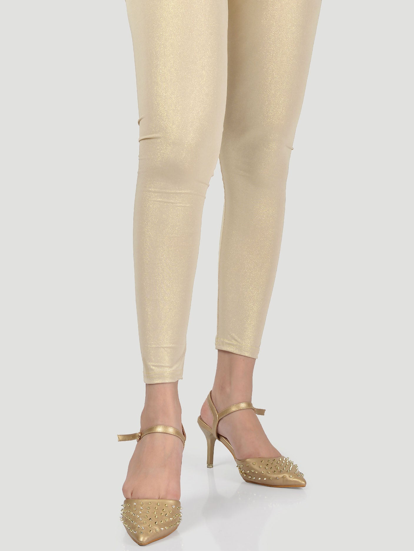 Shimmer Tights - Yellow Gold